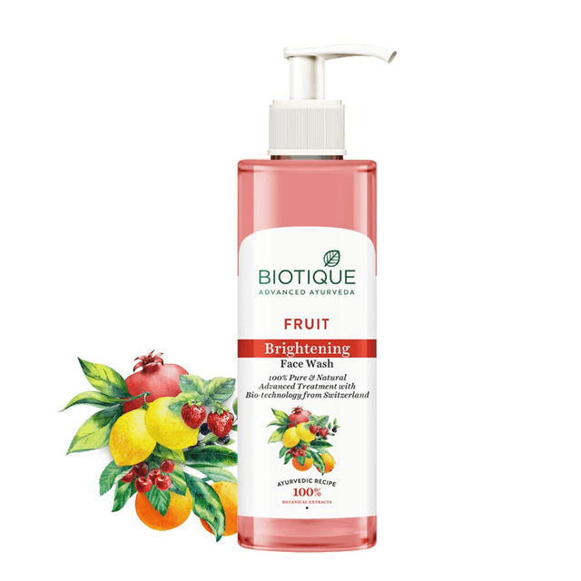 Biotique Fruit Brightening Face Wash | 100% Botanical Extracts | 200ml