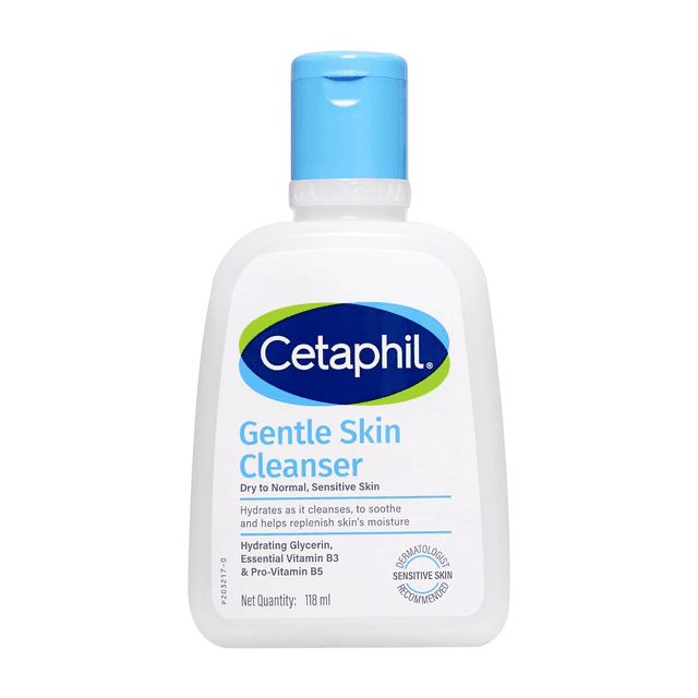 Cetaphil Gentle Skin Hydrating Face Wash 118ml | Niacinamide & Vitamin B5 | Paraben & Sulphate Free