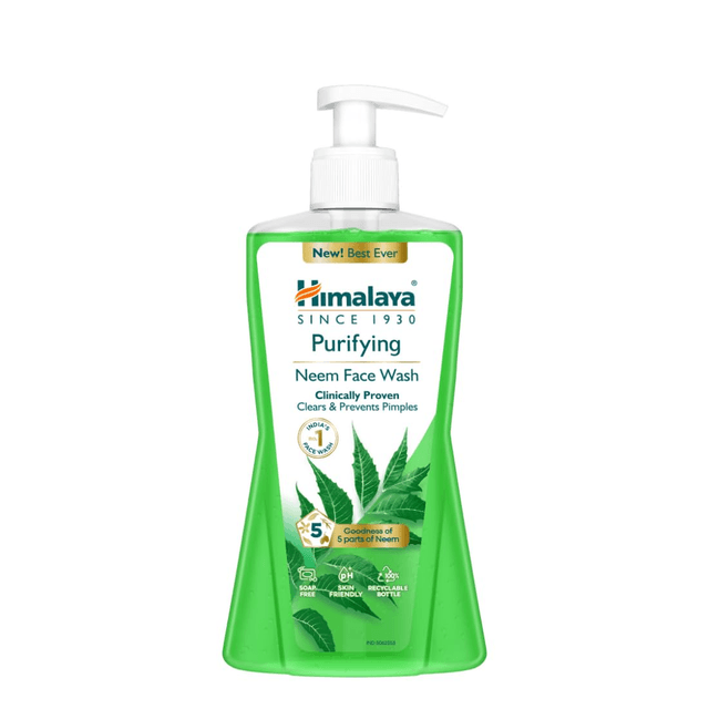 Himalaya Purifying Neem Face Wash | Clears Pimples & Acne | Gentle Cleanser | 400ml