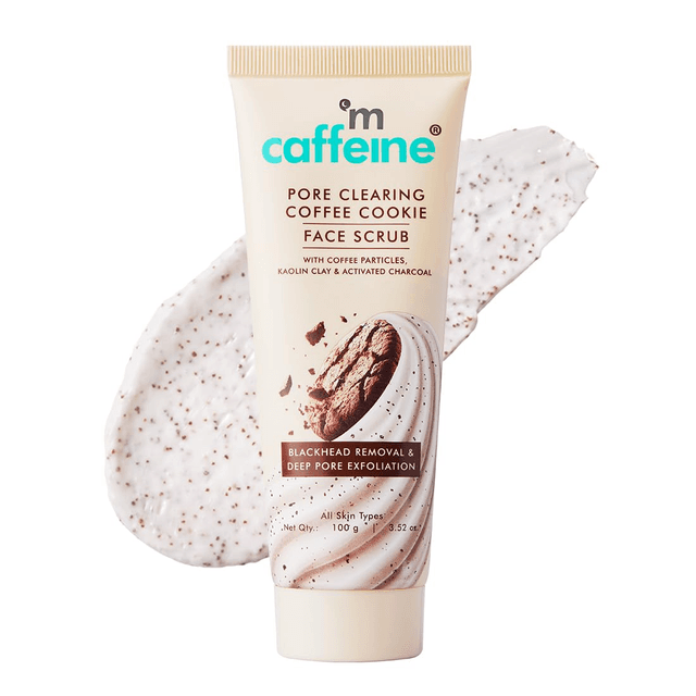 mCaffeine Pore Clearing Coffee & Cookie Face Scrub | 4.5% Exfoliants | 100g