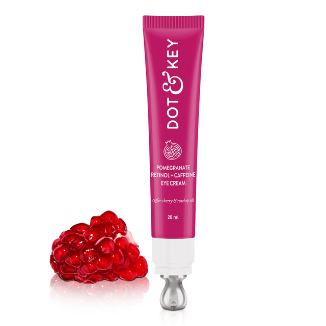 Pomegranate Retinol + Caffeine Eye Cream | Smoothens Fine Lines & Fades Dark Circles | 20ml