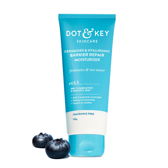 Dot & Key Barrier Repair Moisturizer | 5 Ceramides & Hyaluronic | 120 Hrs Moisturization | 100g