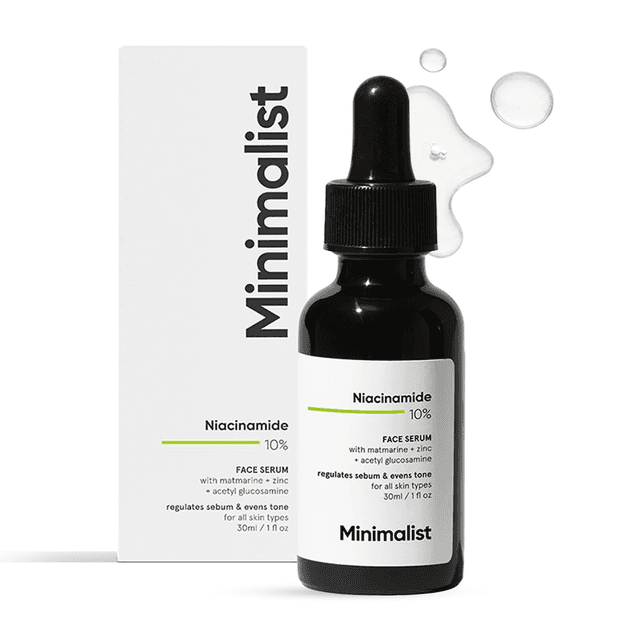 Minimalist 10% Niacinamide Face Serum with Zinc | Oil Control & Pore Care | 30ml