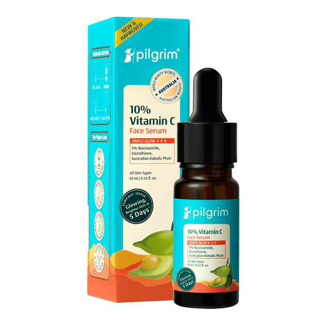 Pilgrim 10% Vitamin C Face Serum | Brightening & Dark Spot Reduction | 10ml