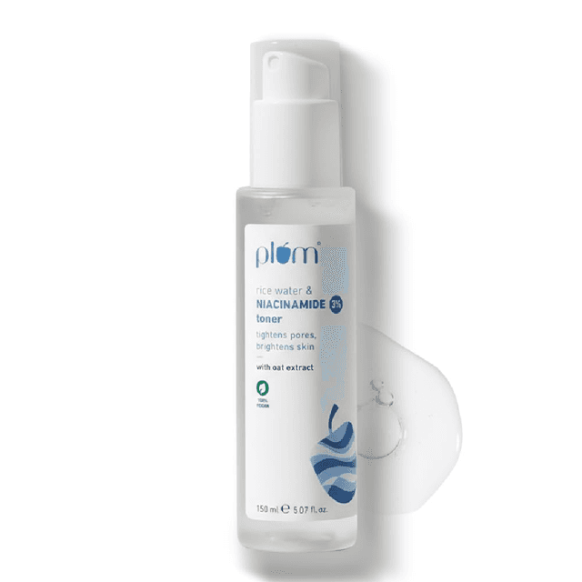 3% Niacinamide & Rice Water Face Toner | Alcohol-Free | Pore Tightening & Glowing Skin | Fades Blemishes & Brightens | 150ml